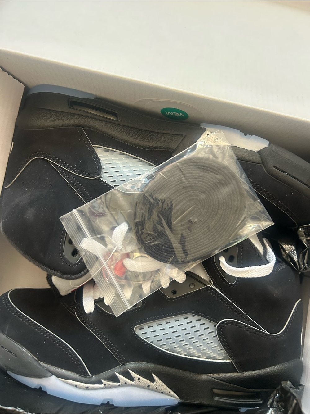Black metallic jordan 5s